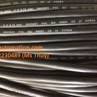 Cáp điều khiển Sangjin 6x0.75 chống nhiễu