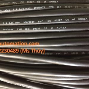 Cáp điều khiển Sangjin 6x0.75 chống nhiễu