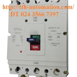 Aptomat Khối(MCCB) TECO 3P TVM1-800/700A
