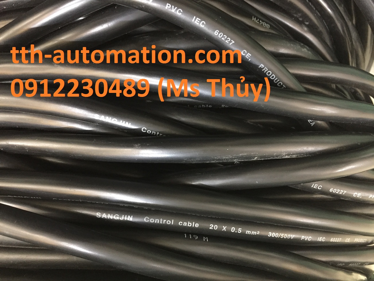 Cáp điều khiển chống nhiễu Sang Jin 20x0.5 nhập khẩu chính hãng Cáp điều khiển chống nhiễu Sang Jin 20x0.5