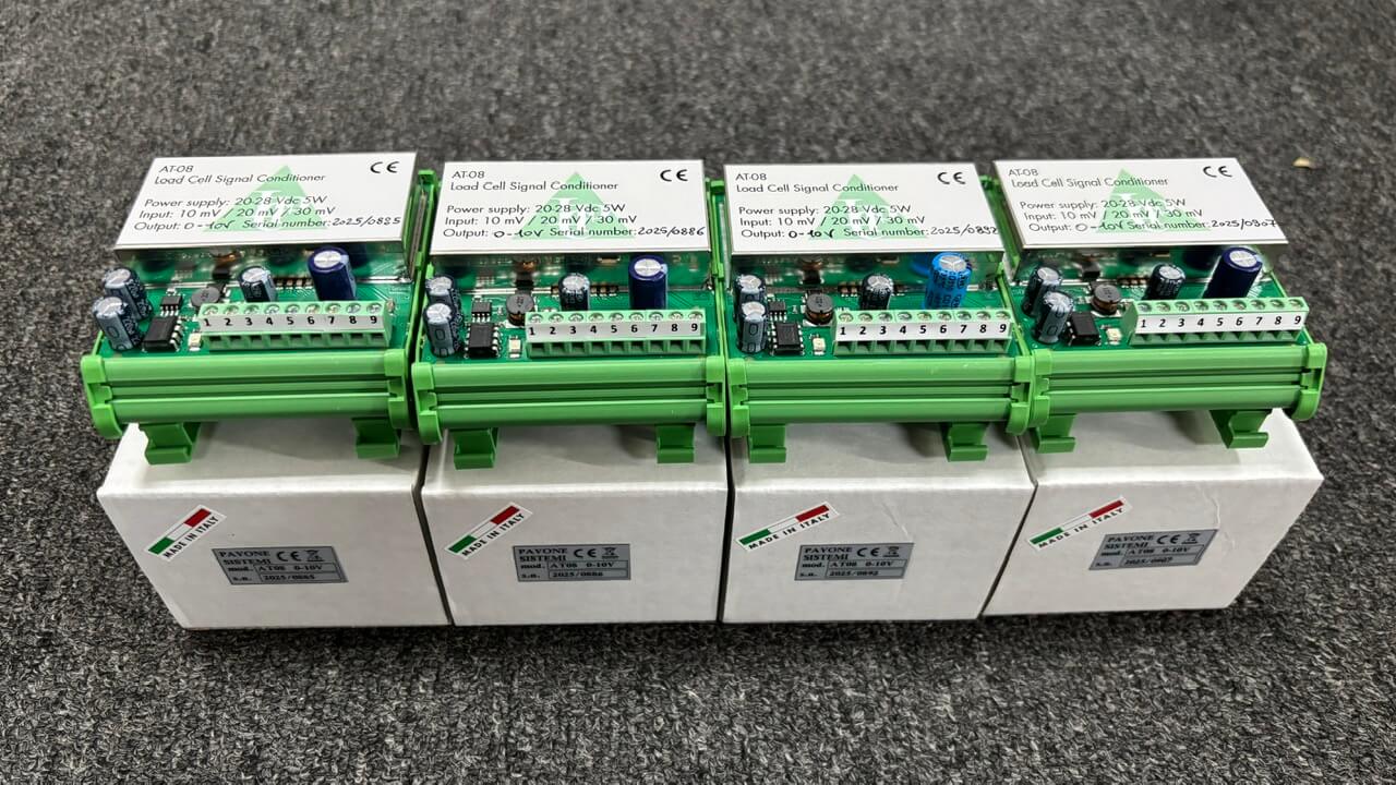Bộ khuếch đại và chuyển đổi tín hiệu loadcell AT 08 Pavone Italy tại kho TTH Automation Bộ khuếch đại và chuyển đổi tín hiệu loadcell AT 08 chính hãng Pavone Italy tại kho TTH Automation