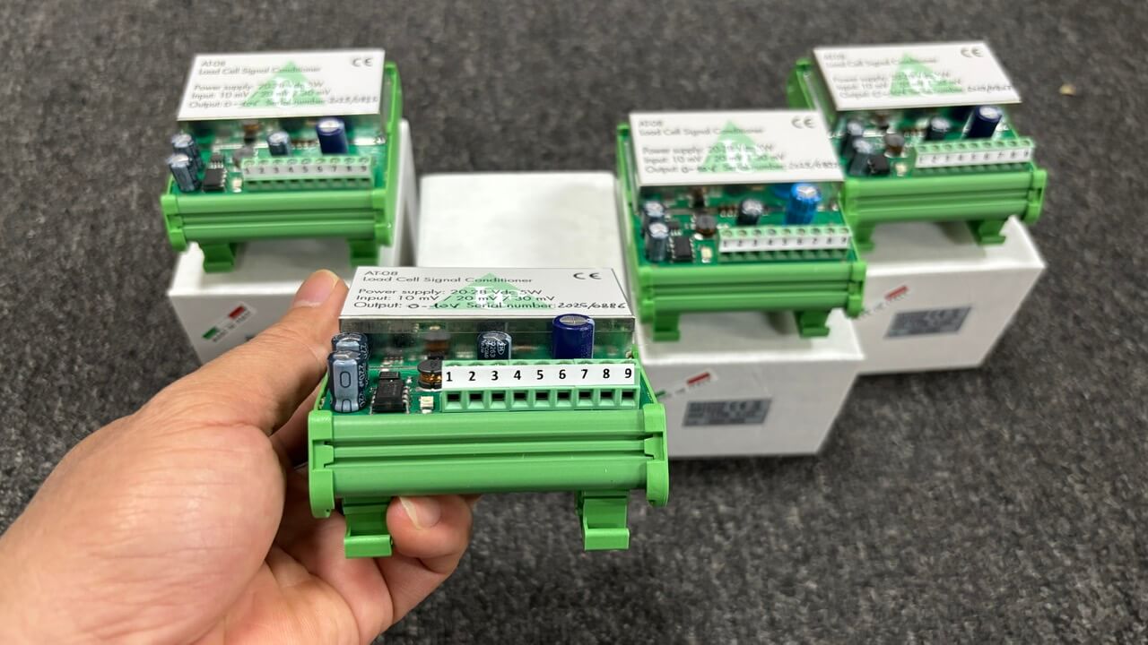 Cầu đấu Bộ khuếch đại và chuyển đổi tín hiệu loadcell AT 08 Pavone Italy Cầu đấu chi tiết Bộ khuếch đại và chuyển đổi tín hiệu loadcell AT 08 Pavone Italy