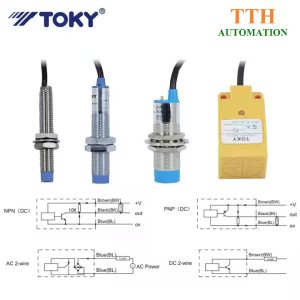 CẢM BIẾN TỪ TK-12PC2C TOKY 2 Sơ đồ đấu dây cảm biến từ tiệm cận Toky
