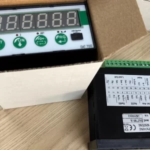 Mặt trước tem hướng dẫn sơ đồ kết nối dây của đầu cân điện tử DAT700-A