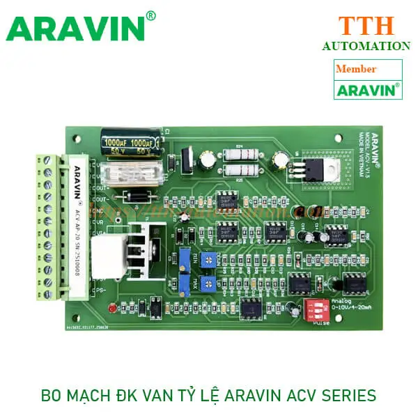 Bo mạch điều khiển van tỷ lệ Aravin ACV chính hãng, giá rẻ bo mạch điều khiển van tỷ lệ Aravin ACV